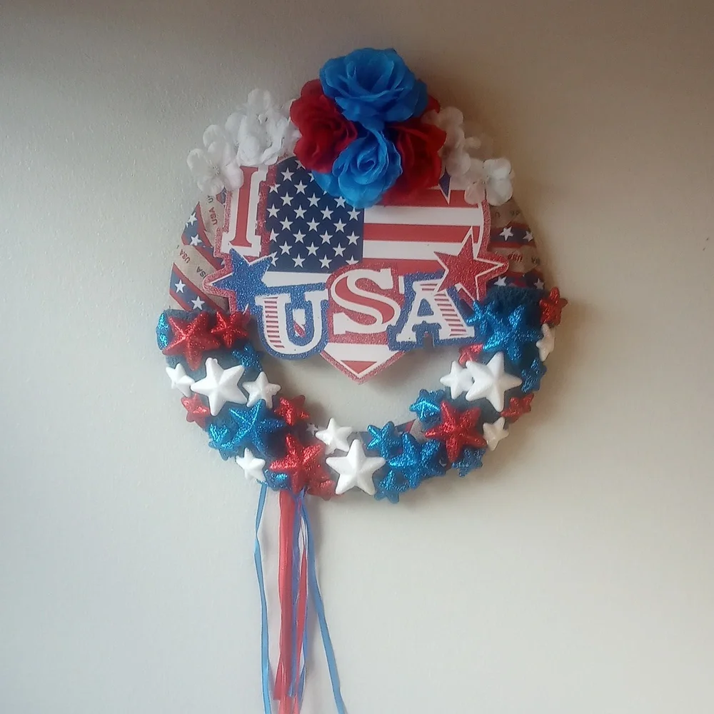Memorial Day/ Fourth of July Wreath